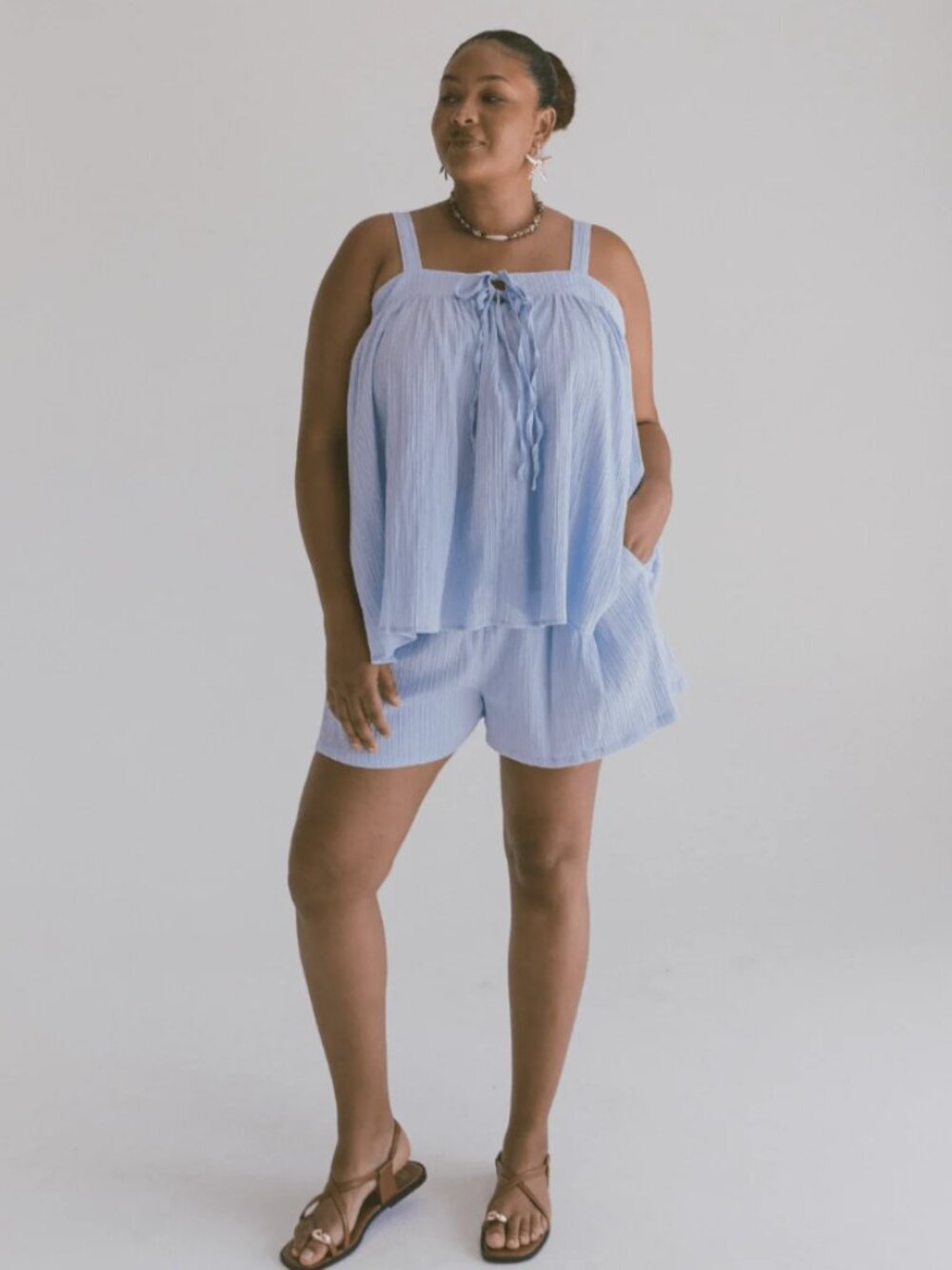 NWT THE LULLABY CLUB | Zimi Top | Periwinkle | SZ S-M (10-12)
